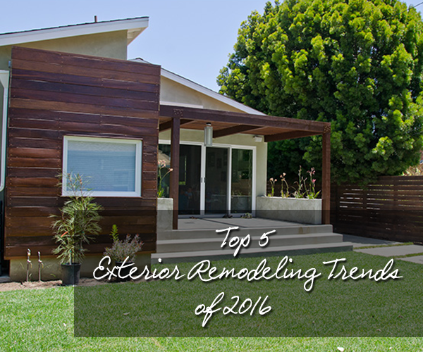 exterior remodeling trends 2016